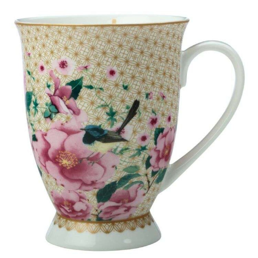 Kitchen & Dining * | Maxwell & Williams Teas & C'S Silk Road Footed Mug 300Ml White Gift Boxed