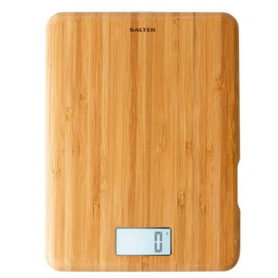 Kitchen & Dining * | Salter Eco Bamboo Electronic Scale