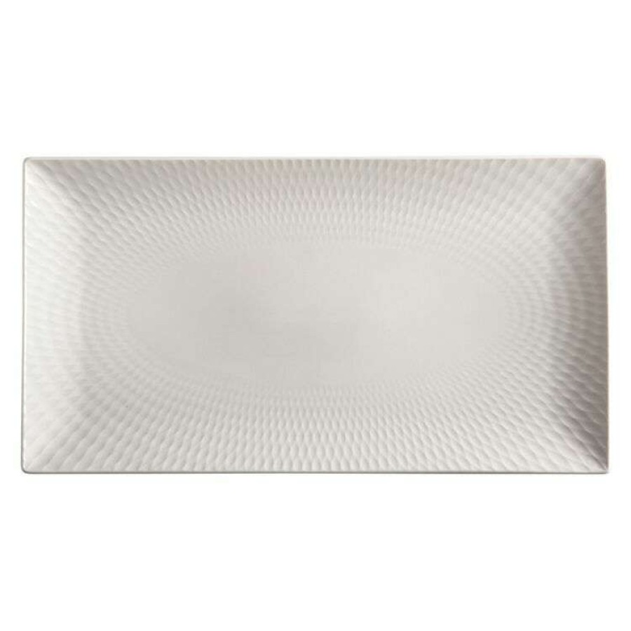 Kitchen & Dining * | Maxwell & Williams White Basics Diamonds Rectangular Platter 35 X 19 Cm Gift Boxed