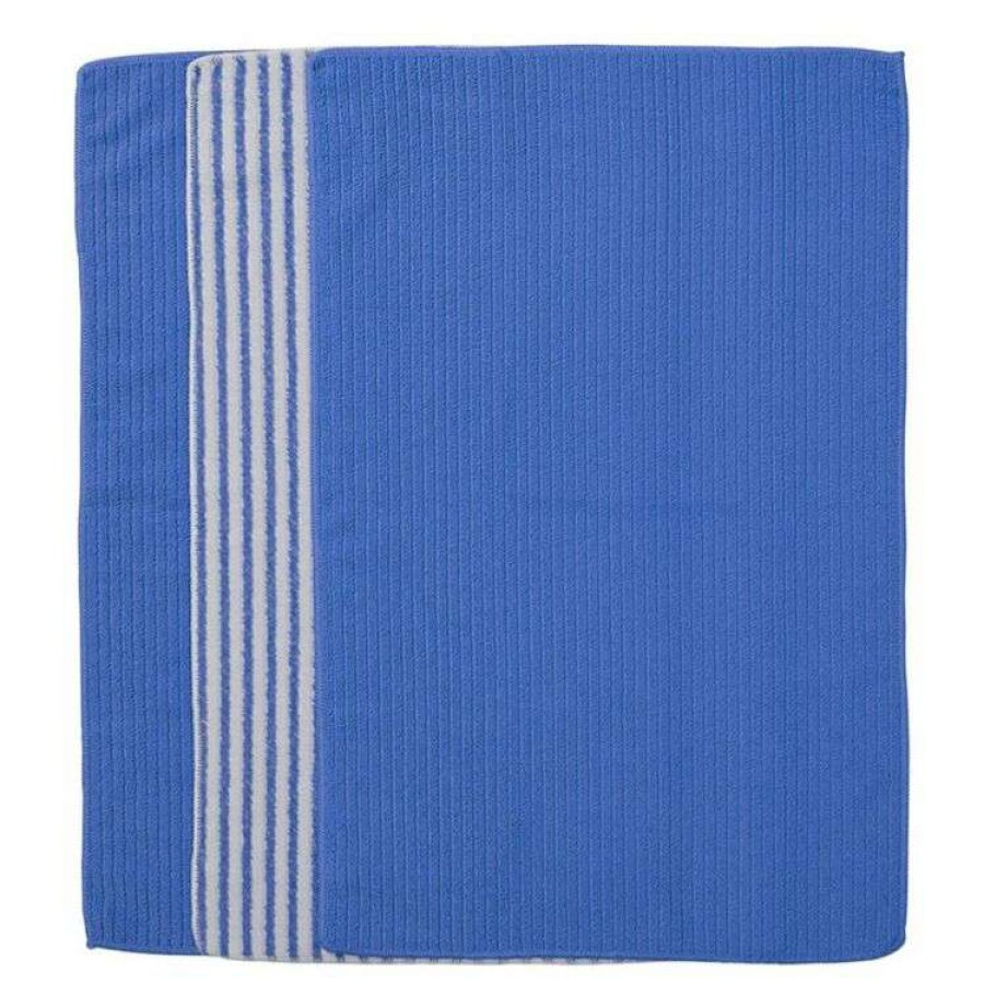 Kitchen & Dining * | Urbane Home Microfibre 3 Pack Tea Towel Blue Stripe