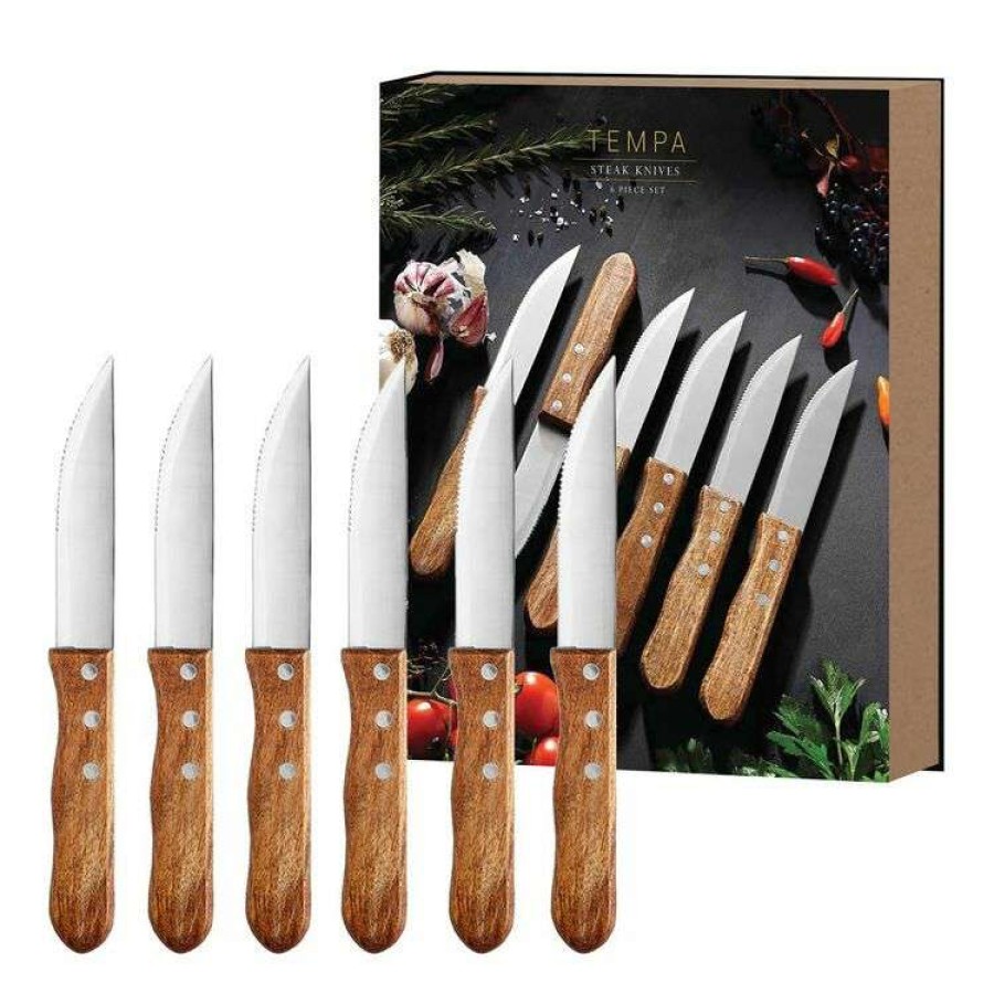 Kitchen & Dining * | Tempa Atticus Steak Knives 6 Piece Set