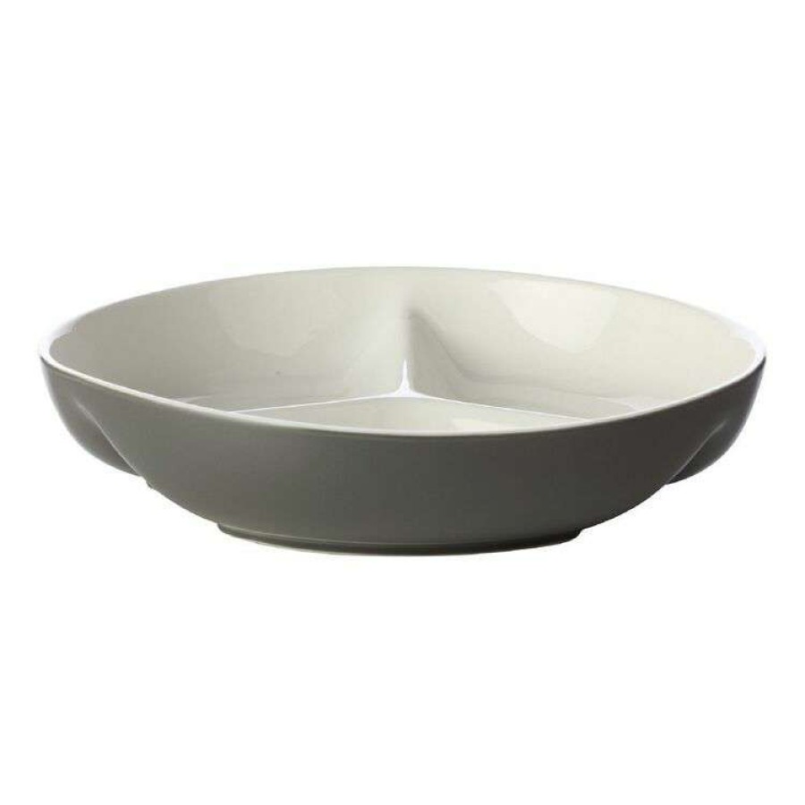 Kitchen & Dining * | Maxwell & Williams Mezze Divided Platter 23Cm Charcoal Gift Boxed