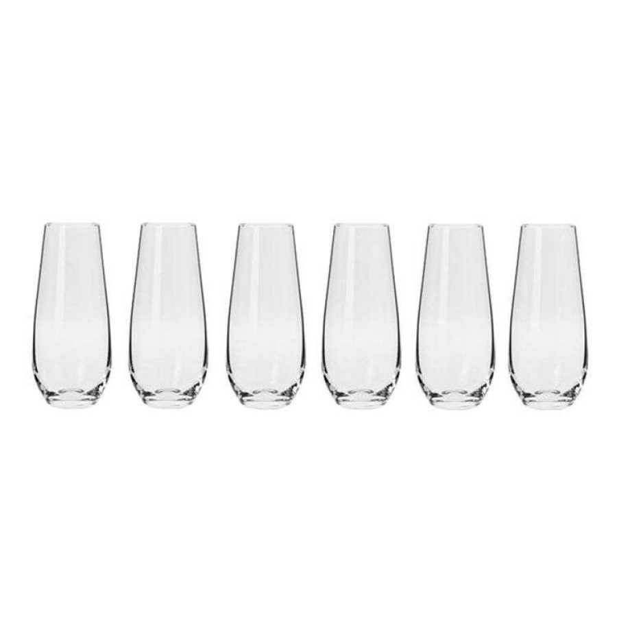 Kitchen & Dining * | Krosno Harmony 6-Piece Stemless Flute Set