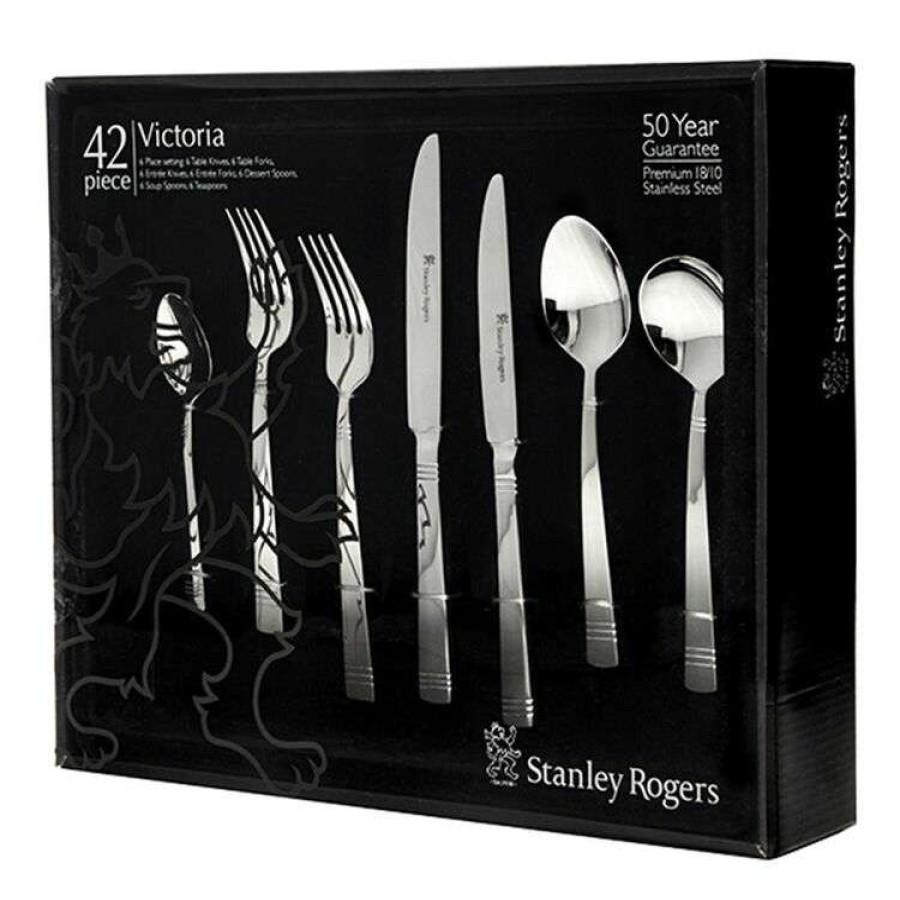 Kitchen & Dining * | Stanley Rogers Victoria 18/10 42-Piece Cutlery Set