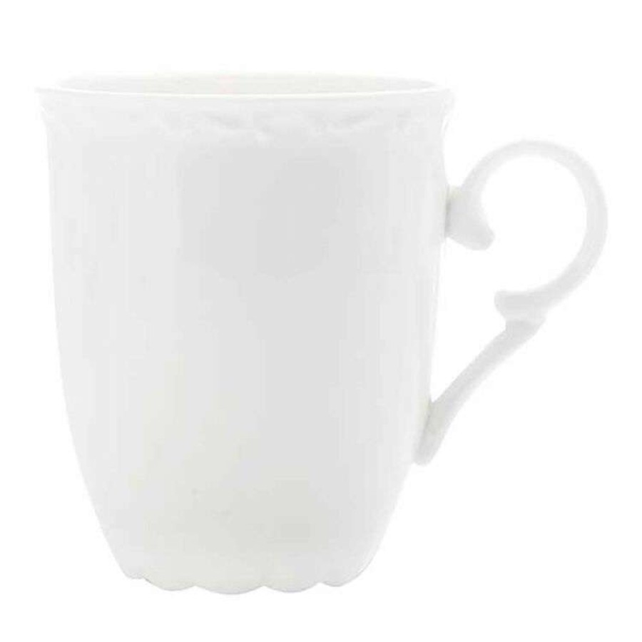 Kitchen & Dining * | Casa Domani Casual White Florence Mug 350Ml