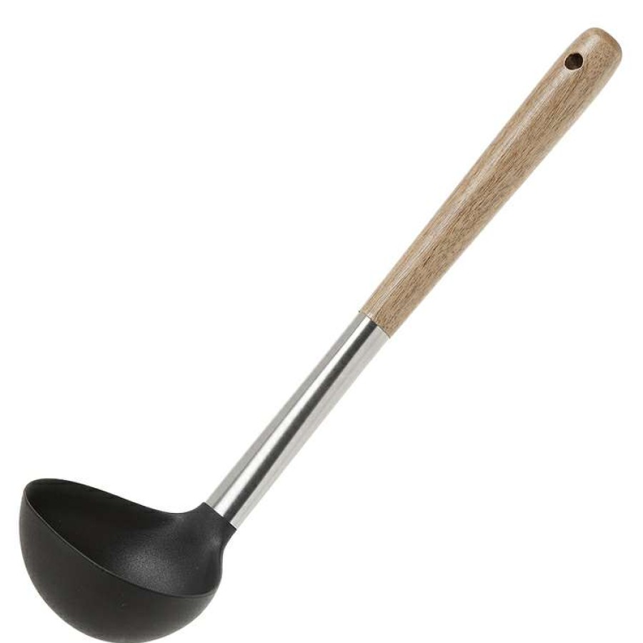 Kitchen & Dining * | S&N By Miguel Maestre Acacia Stainless Steel Silicone Ladle