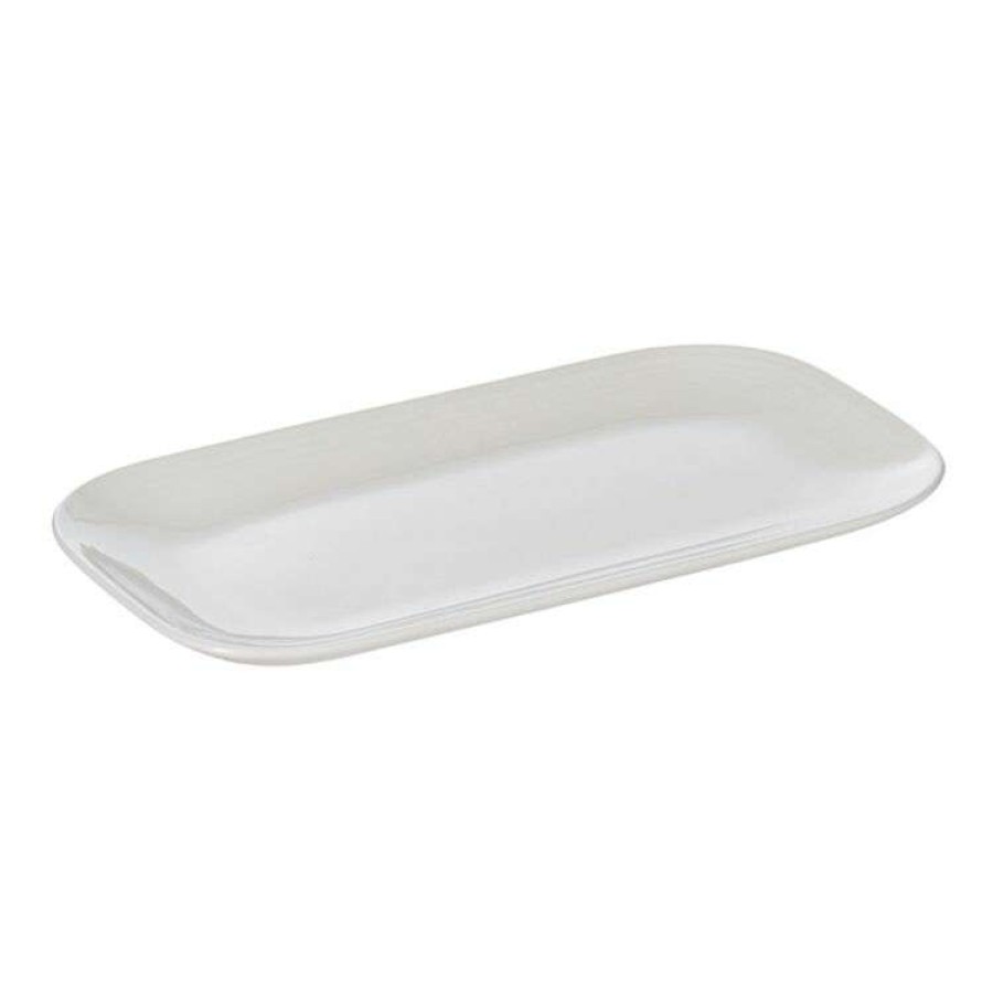 Kitchen & Dining * | Shaynna Blaze Harbour Rectangular Serving Plate White 25 X 13.5 Cm