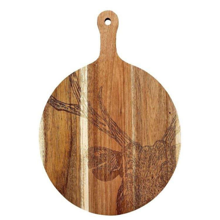 Kitchen & Dining * | Tempa Atticus Stag Wooden Serving Board