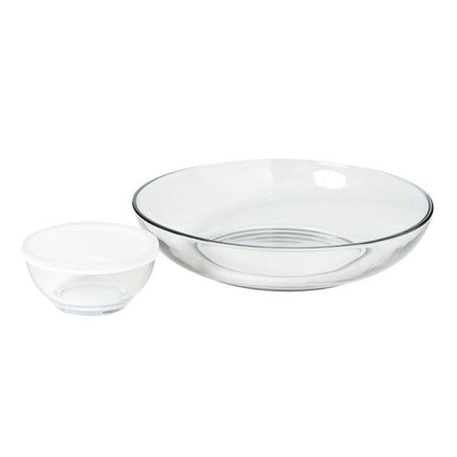 Kitchen & Dining * | Libbey Selene 3-Piece Glass Chip + Dip Set