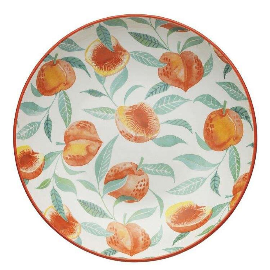 Kitchen & Dining * | Ecology Punch Large Shallow Bowl 31 5.5Cm Peach