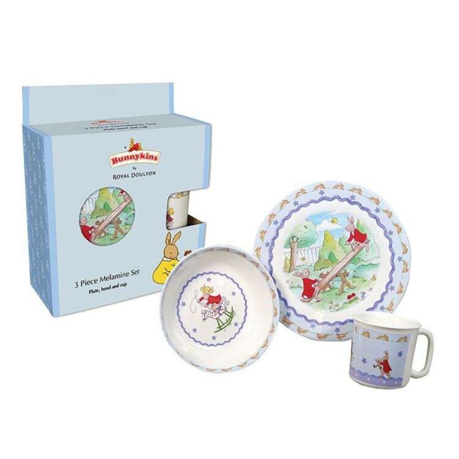 Kitchen & Dining * | Bunnykins 3-Piece Melamine Set Shining Stars Design