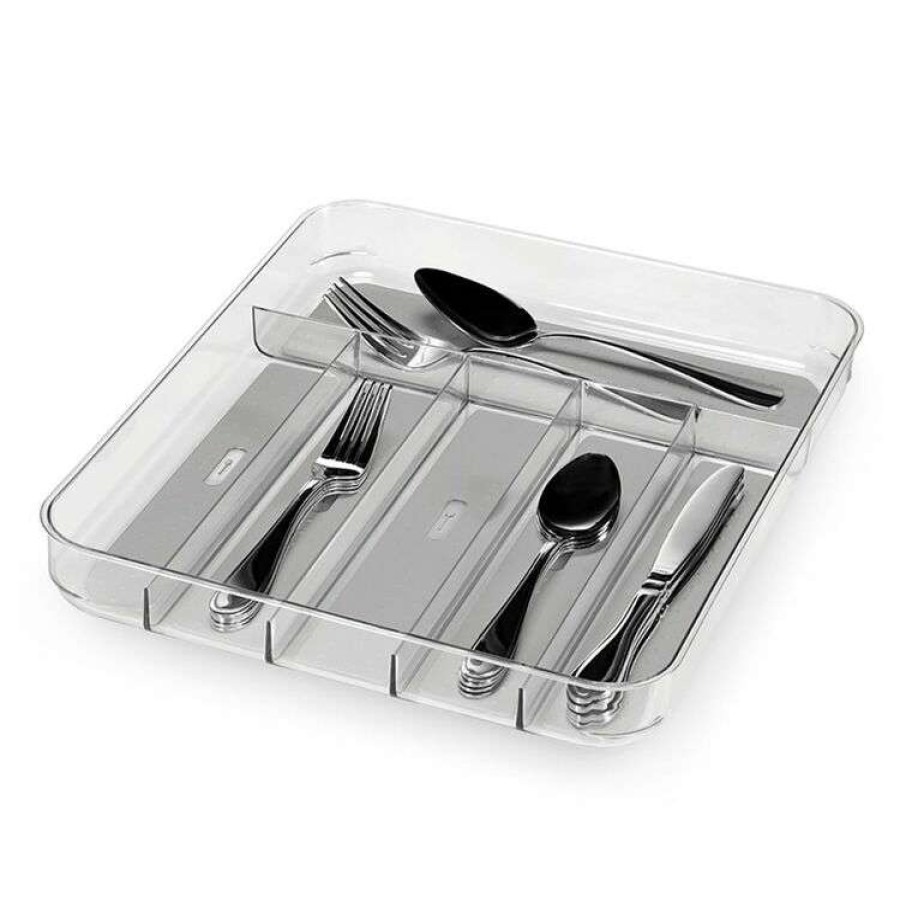 Kitchen & Dining * | Madesmart Soft Grip Cutlery Tray