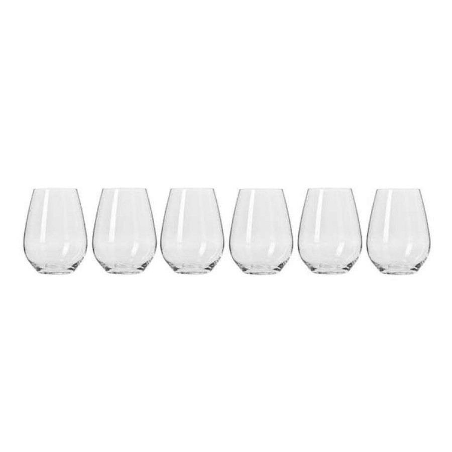 Kitchen & Dining * | Krosno Harmony 6-Piece Stemless White Wine Set