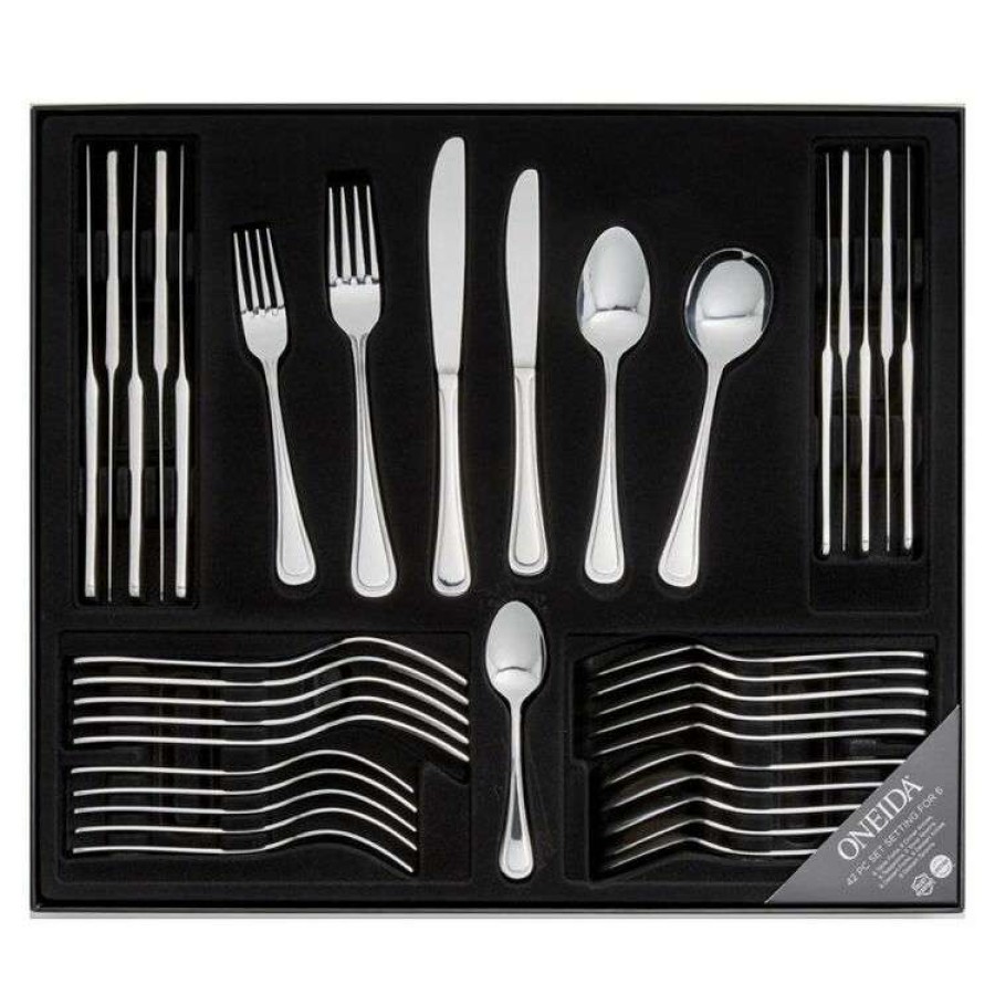 Kitchen & Dining * | Oneida Barcelona 42-Piece Cutlery Set