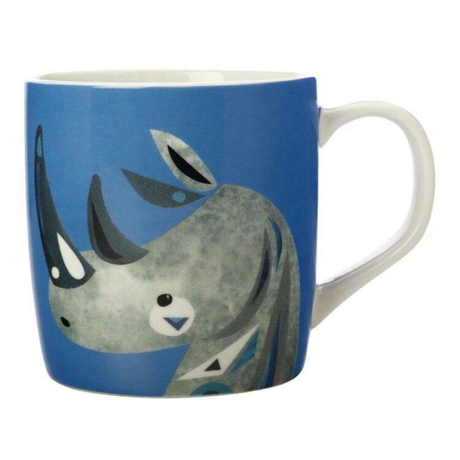 Kitchen & Dining * | Maxwell & Williams Pete Cromer Wildlife Mug 375Ml Rhino