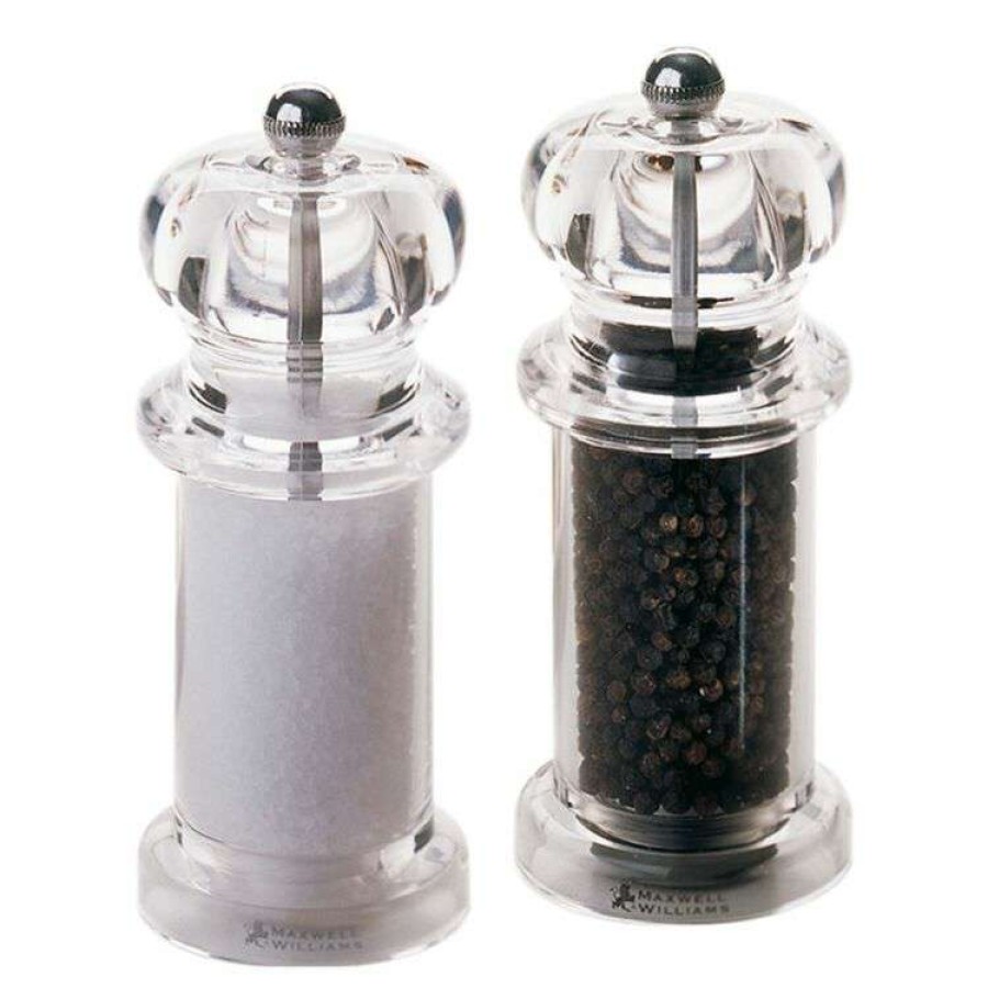 Kitchen & Dining * | Maxwell & Williams Classic Salt & Pepper Mill Set 14Cm Acrylic