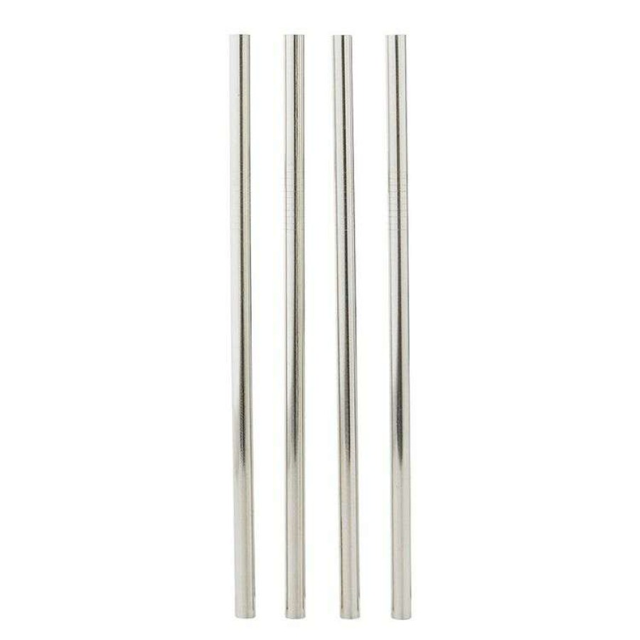 Kitchen & Dining * | Smith & Nobel Stainless Straws With Cleaning Brush 10Cm