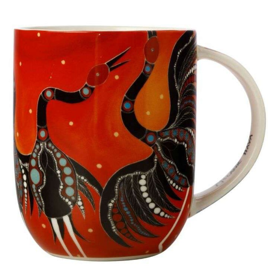 Kitchen & Dining * | Maxwell & Williams Melanie Hava Jugaig-Bana-Wabu Mug 440Ml Brolgas Symphony