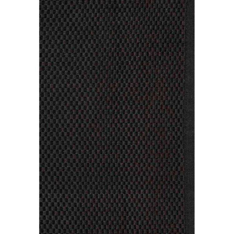 Kitchen & Dining * | Just Home Ribbed Runner Black