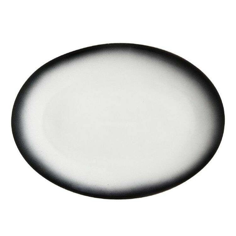 Kitchen & Dining * | Maxwell & Williams Caviar Granite Oval Plate 35 X 25Cm