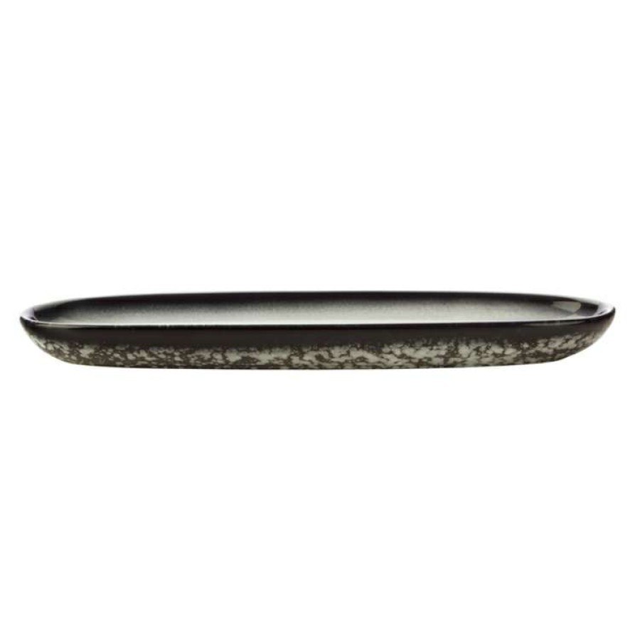 Kitchen & Dining * | Maxwell & Williams Caviar Oblong Platter 30X9Cm Granite