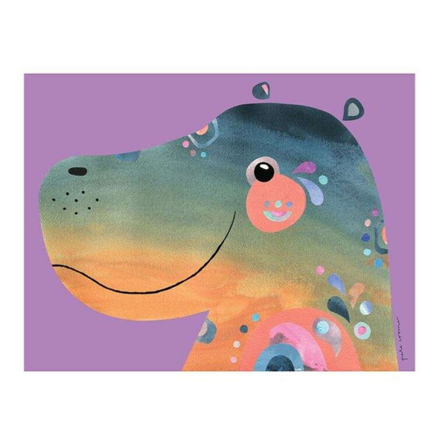 Kitchen & Dining * | Maxwell & Williams Pete Cromer Wildlife Towel 50 X 70 Cm Hippo