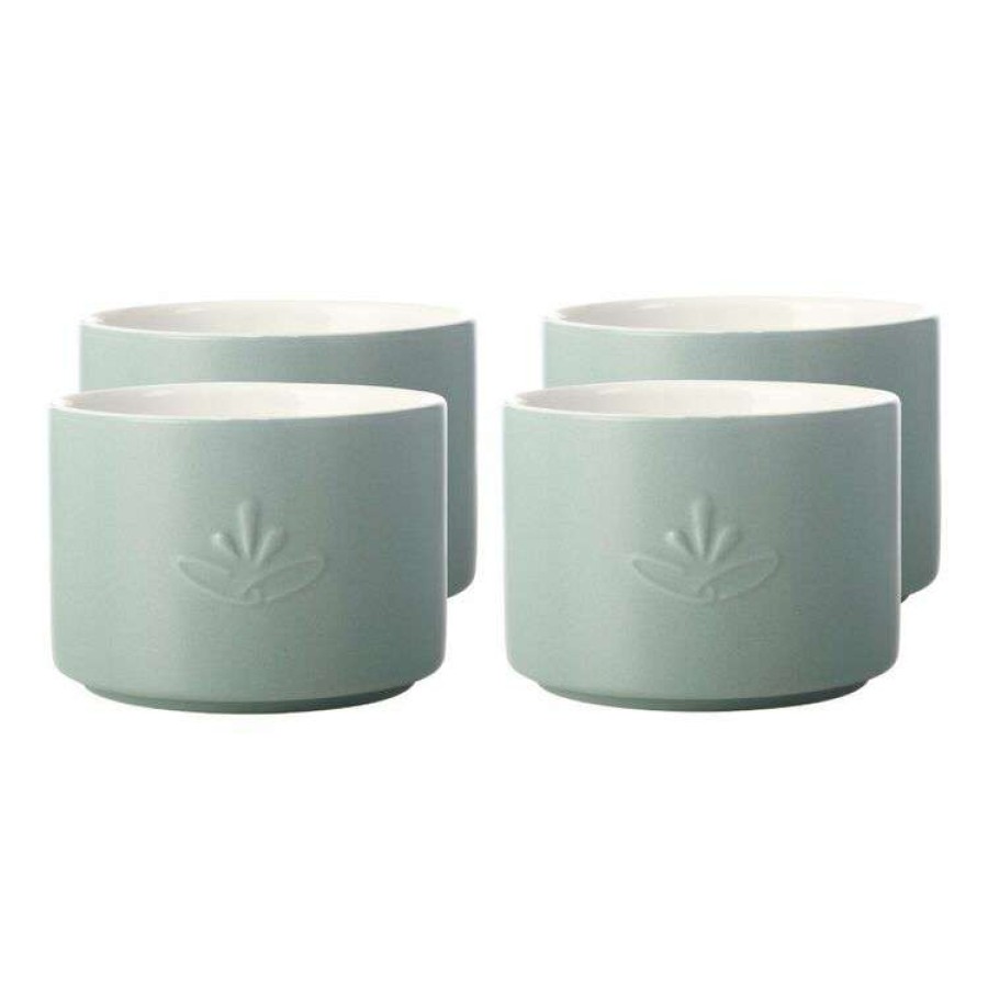 Kitchen & Dining * | Casa Domani Moderna Ramekin Set Of 4 10 X 7 Cm Blue