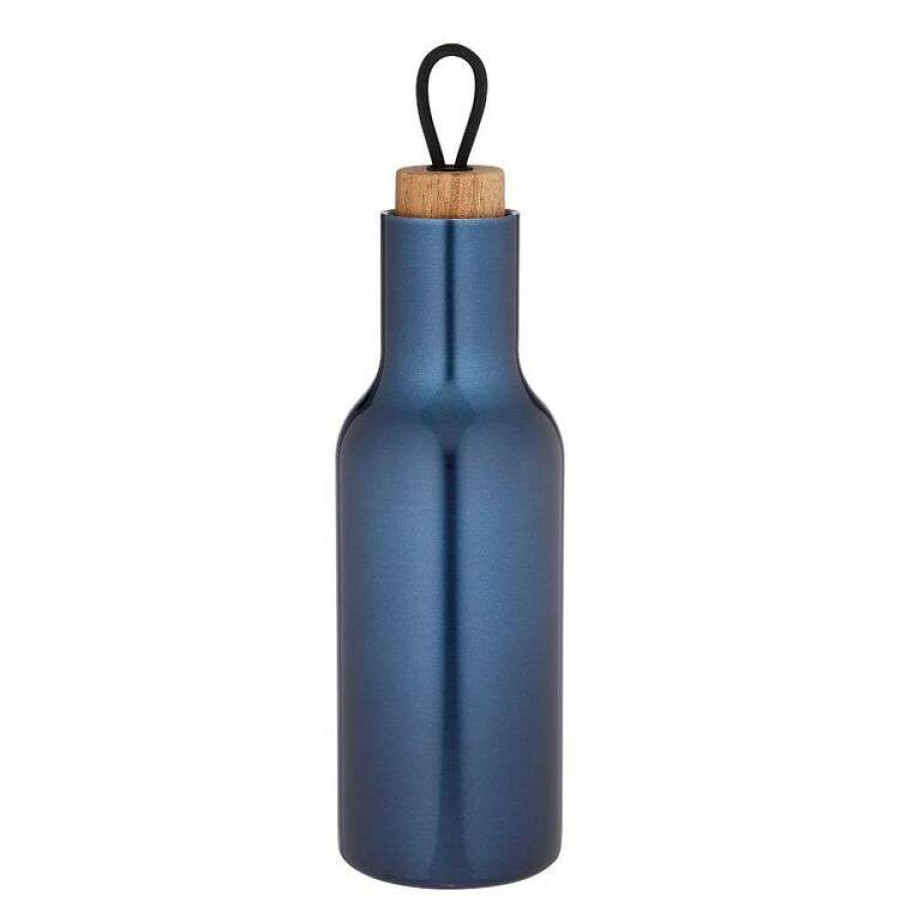 Kitchen & Dining * | Tempa Large Metallic Blue Drink Bottle