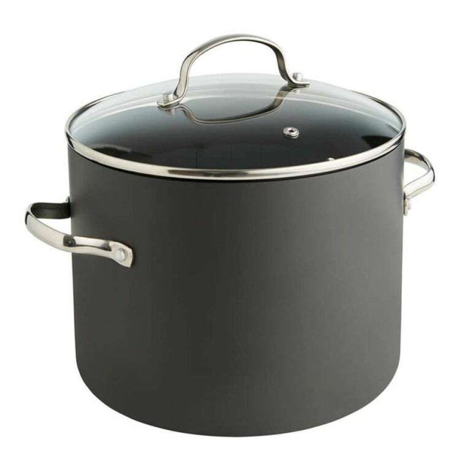 Kitchen & Dining * | Smith & Nobel Professional Hard Anodised Stockpot 24Cm