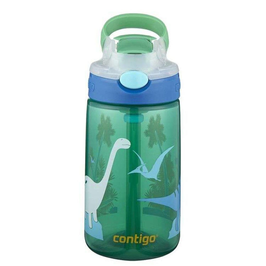 Kitchen & Dining * | Contigo Gizmo Flip Spout Green Dino 420Ml