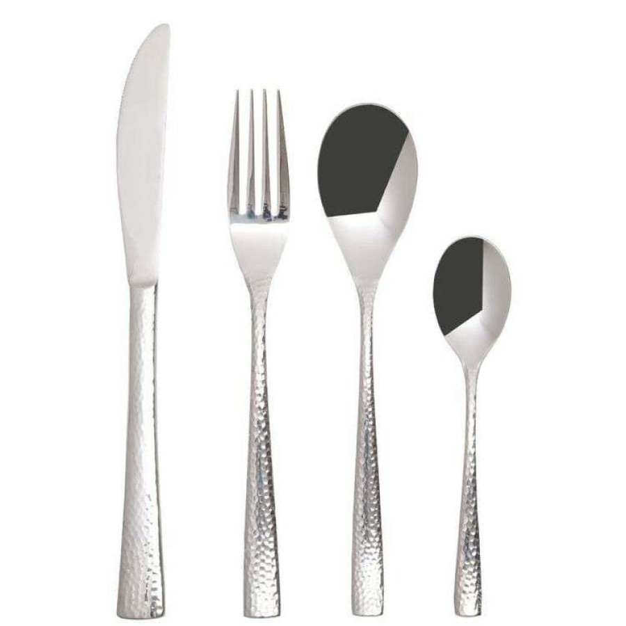 Kitchen & Dining * | Maxwell & Williams Wayland Hammered 16-Piece Cutlery Set