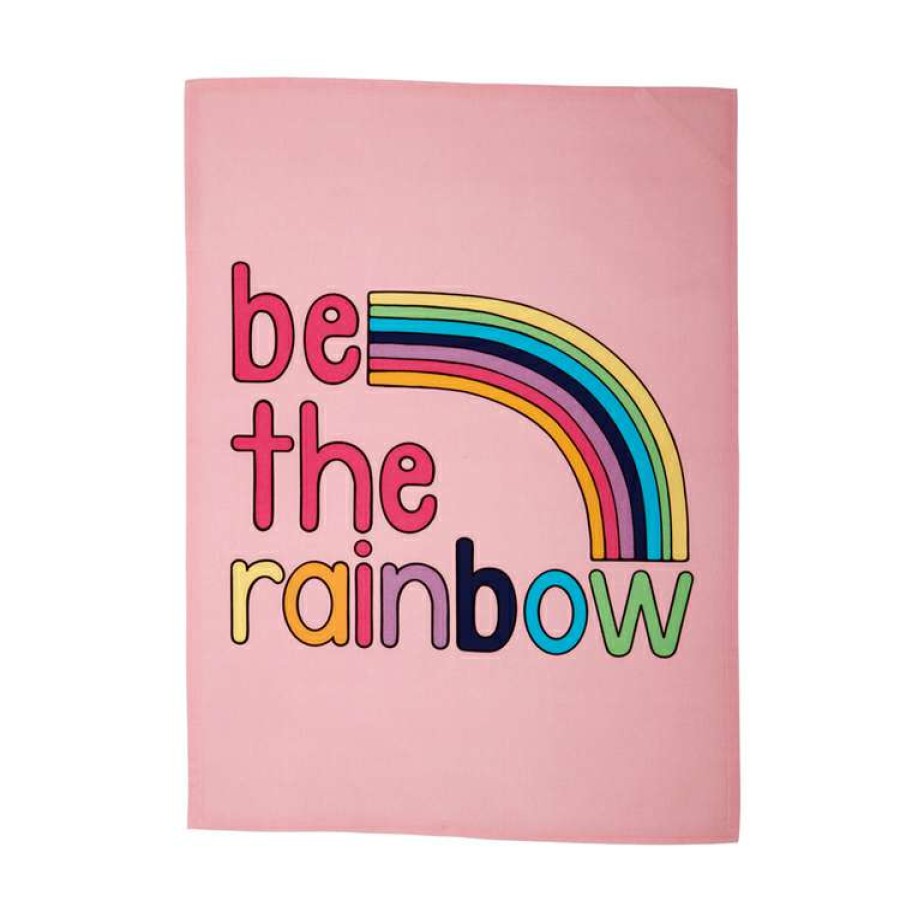 Kitchen & Dining * | Maxwell & Williams Kasey Rainbow Be Kind Tea Towel 50X70Cm Be The Rainbow