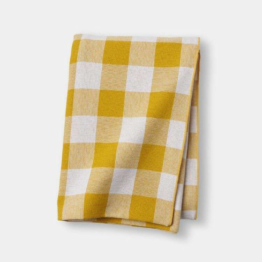 Kitchen & Dining * | Chyka Home Chyka Gingham Tablecloth 150X250Cm Mustard