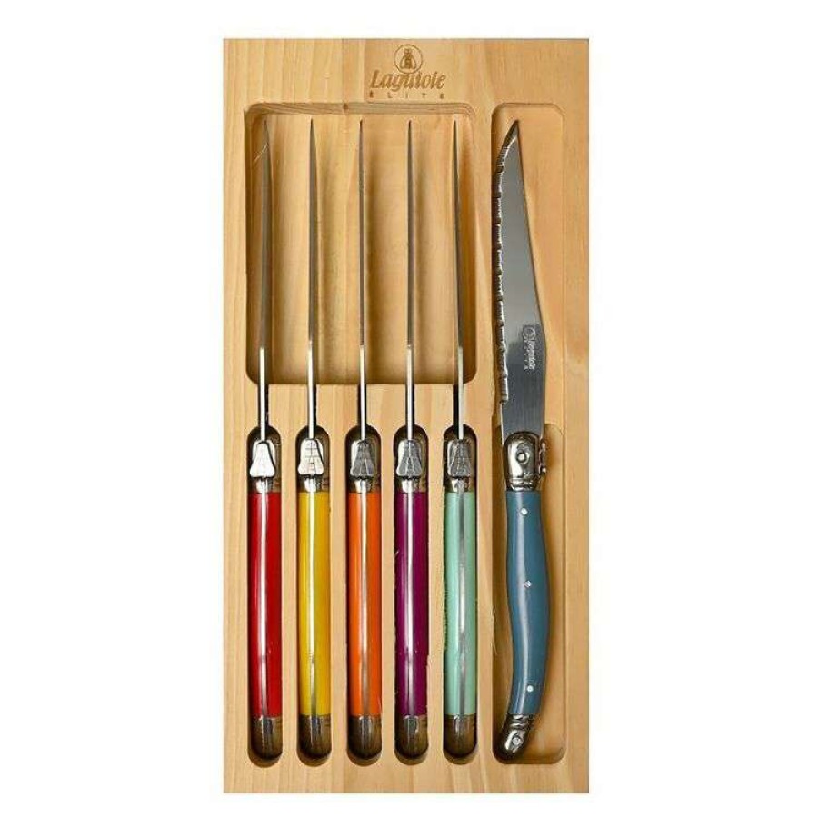 Kitchen & Dining * | Laguiole Elite Multicolour 6 Piece Knife Set