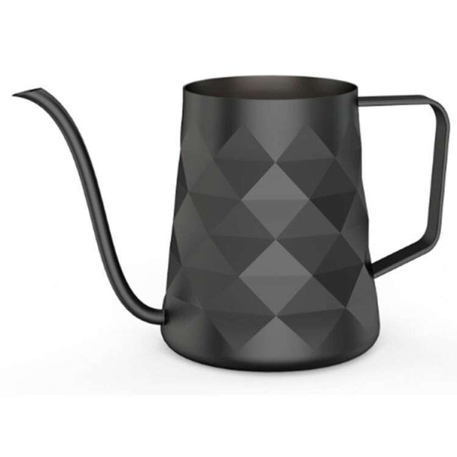 Kitchen & Dining * | Coffee Culture Diamond Matte Black Goose Neck Pour Over Jug 600Ml