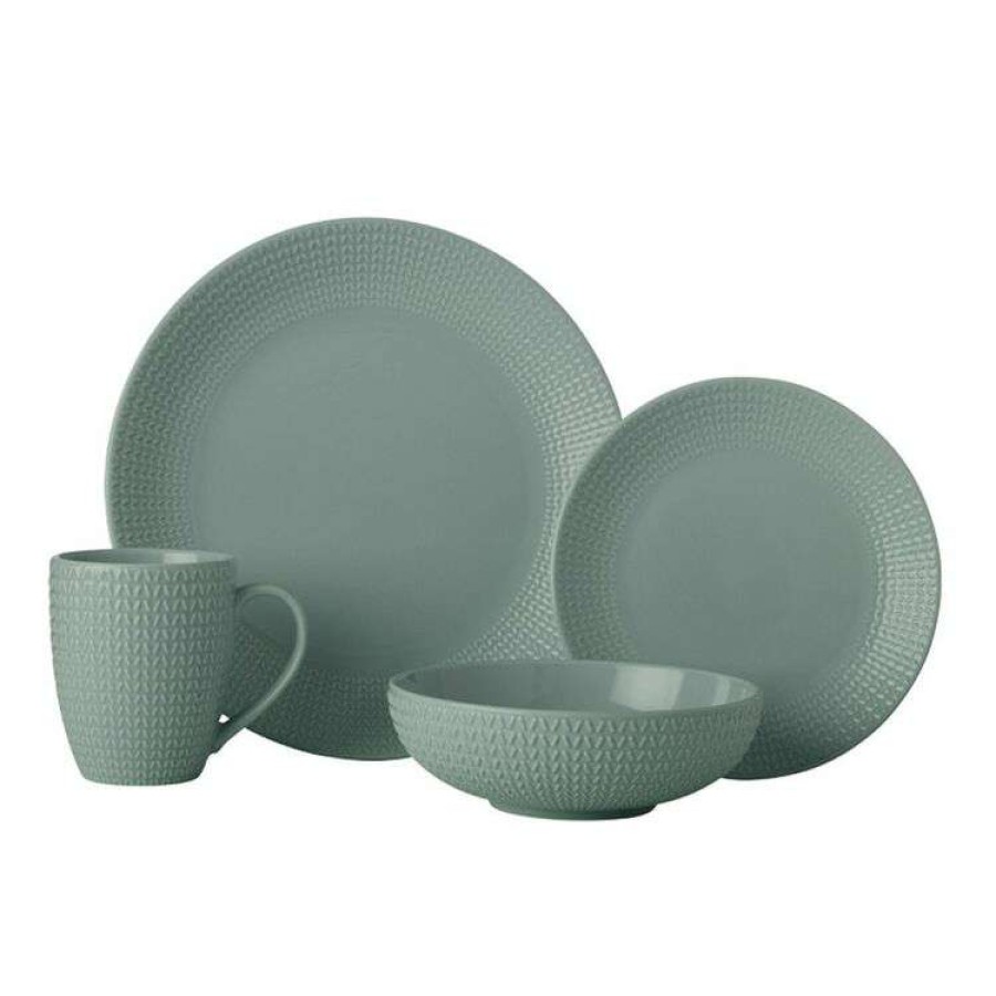 Kitchen & Dining * | Casa Domani Corallo Sage 16-Piece Dinner Set