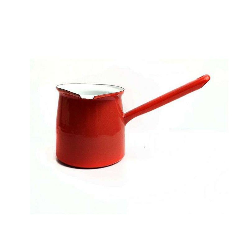 Kitchen & Dining * | Coffee Culture Enamel Red Turkish Coffee Pot 300Ml