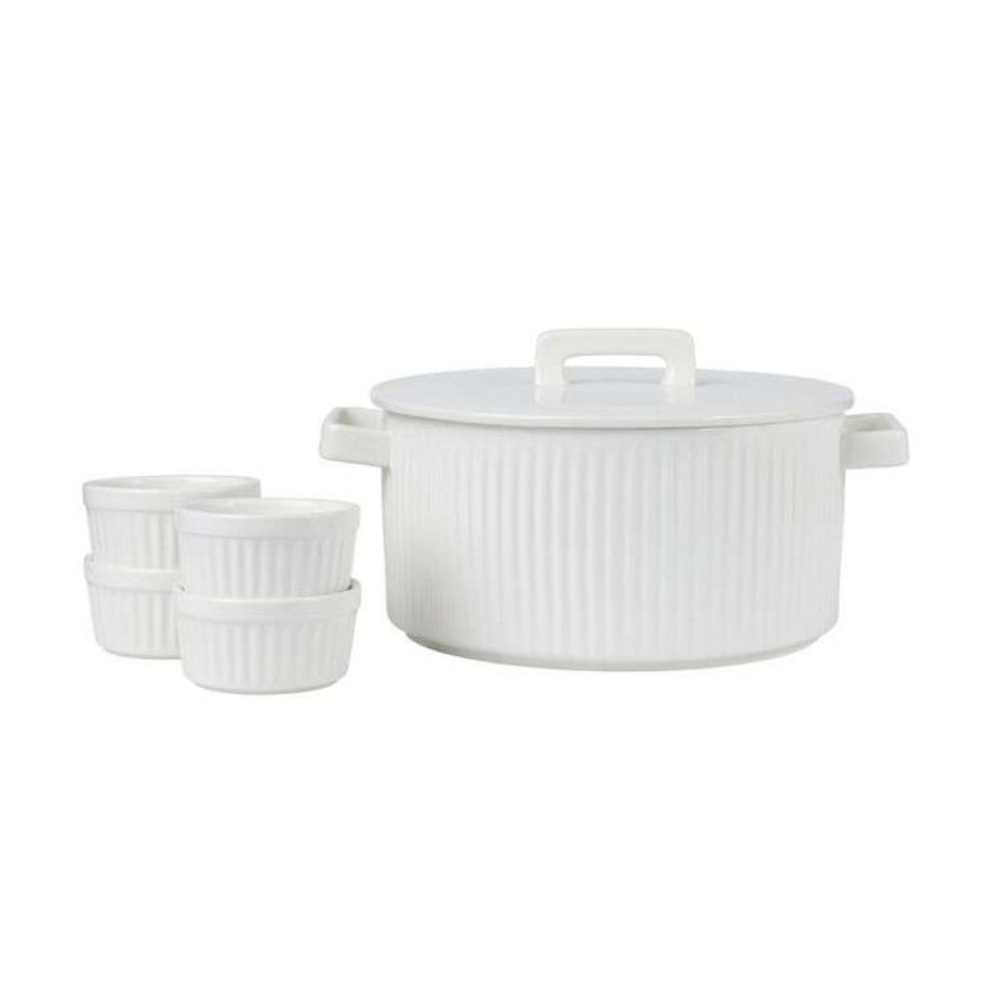 Kitchen & Dining * | Maxwell & Williams Radiance 5 Piece Bakeware Casserole Set Gift Boxed