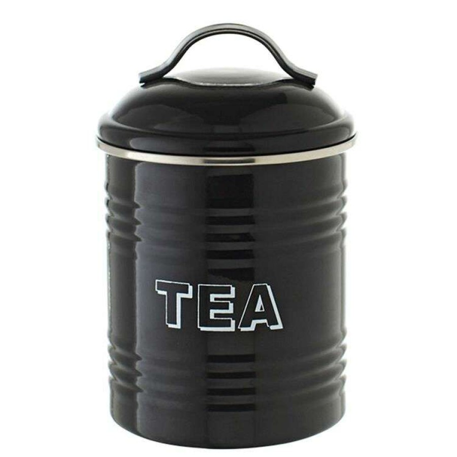 Kitchen & Dining * | Smith & Nobel Retro Tea Canister Black