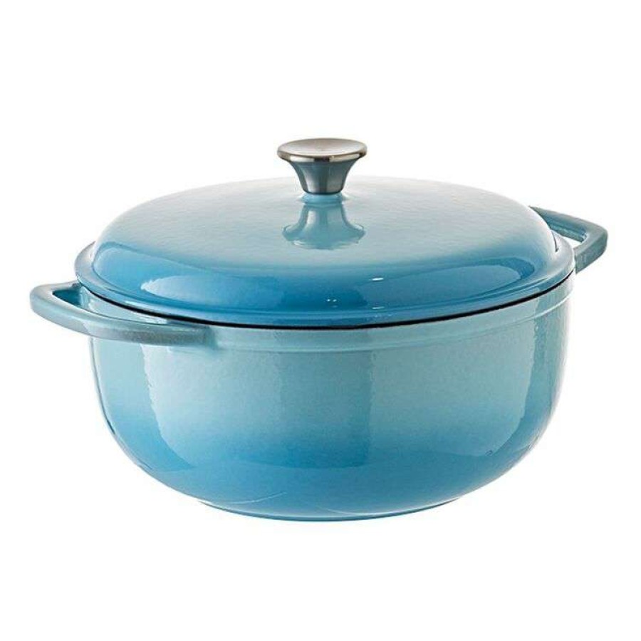 Kitchen & Dining * | Smith & Nobel Traditions Cast Iron Casserole 6L Blue