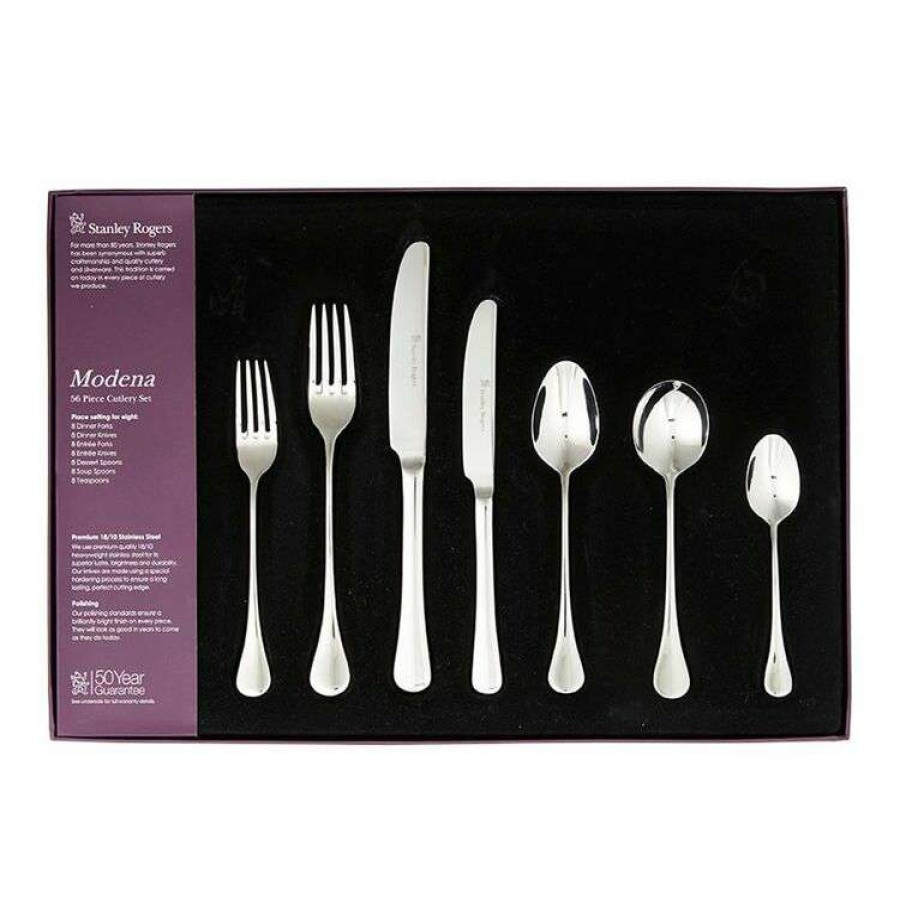 Kitchen & Dining * | Stanley Rogers Modena 18/10 56-Piece Cutlery Set