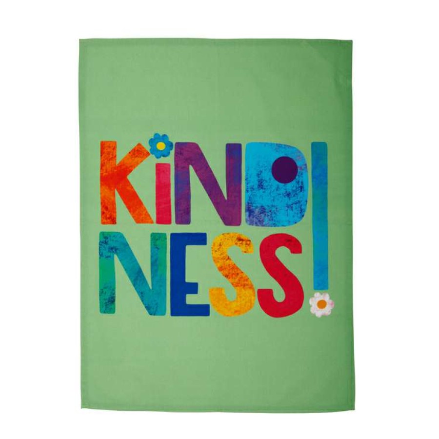 Kitchen & Dining * | Maxwell & Williams Kasey Rainbow Be Kind Tea Towel 50X70Cm Kindness