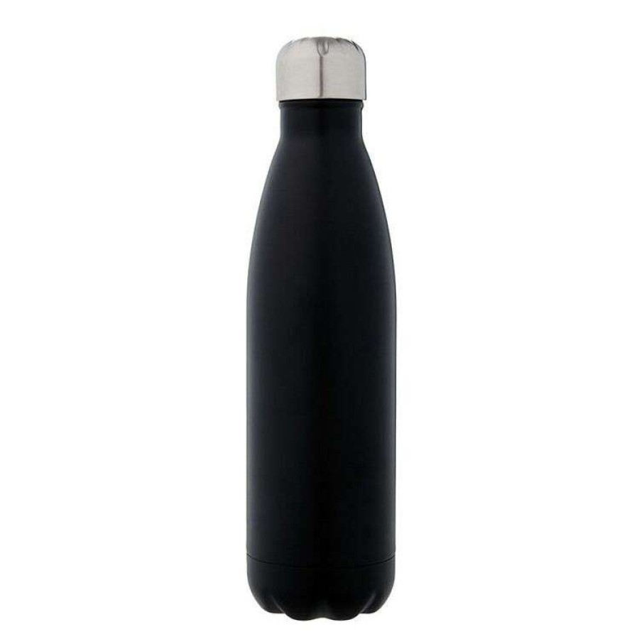 Kitchen & Dining * | Smith & Nobel 500Ml Double Wall Stainless Steel Bottle Black