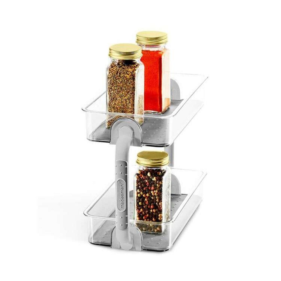 Kitchen & Dining * | Madesmart 2-Tier Spice Organiser Clear