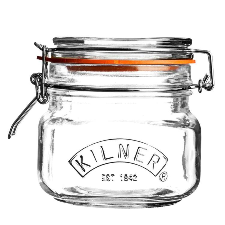 Kitchen & Dining * | Kilner Square Clip Top Jar 500Ml