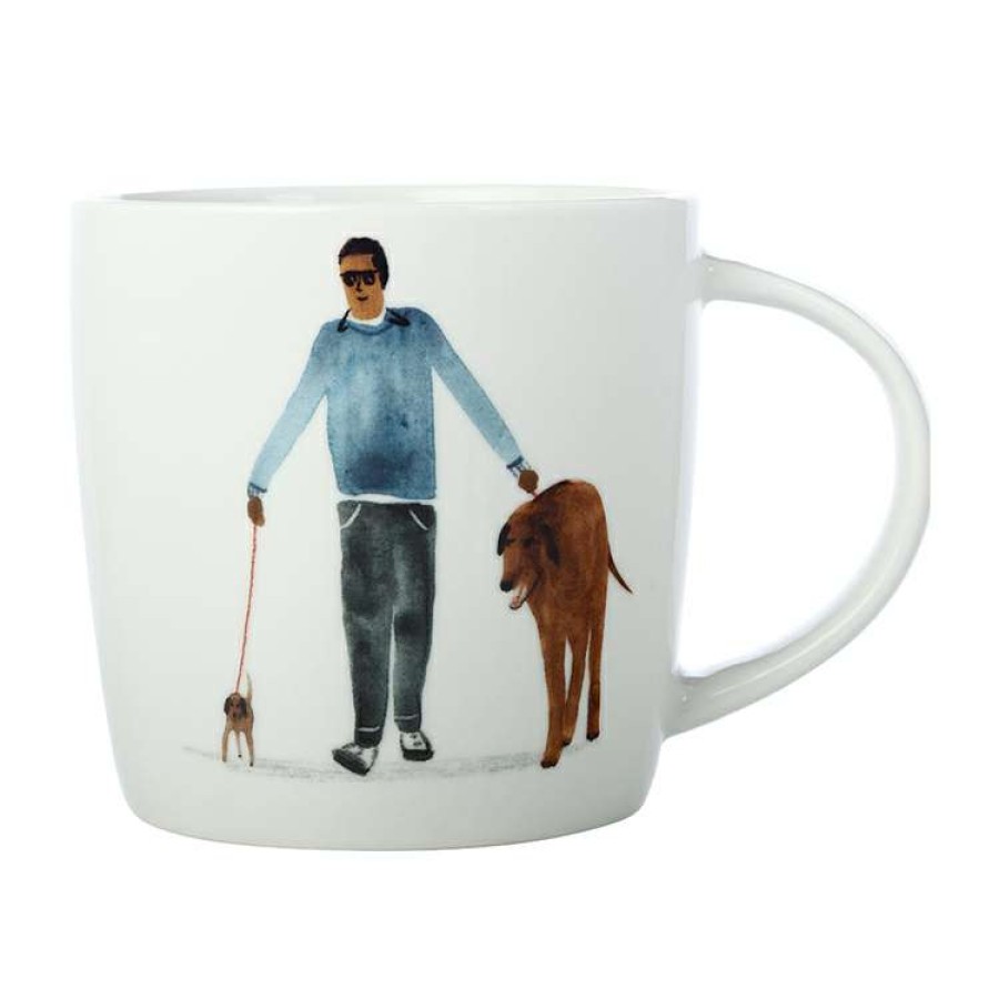 Kitchen & Dining * | Maxwell & Williams Marc Martin Bff Mug 400Ml Big Dog Little Dog Gift Boxed