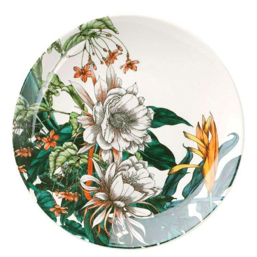 Kitchen & Dining * | Maxwell & Williams The Blck Pen Night Garden Flower Side Plate 19 Cm