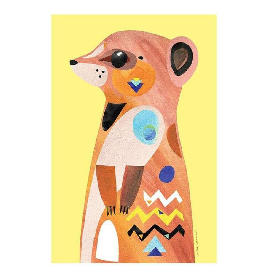 Kitchen & Dining * | Maxwell & Williams Pete Cromer Wildlife Towel 50 X 70 Cm Meerkat