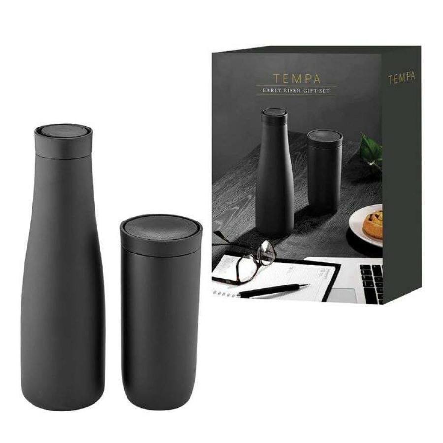 Kitchen & Dining * | Tempa Sawyer Early Riser Matte Black Gift Set