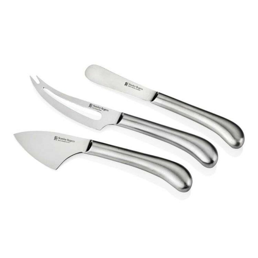 Kitchen & Dining * | Stanley Rogers Pistol Grip Stainless Steel 3-Piece Cheese Knife Set